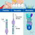 TEPE Interdental Brush Extra Soft, Supersoft Dental Brush for Teeth Cleaning, Pack of 8, 1.1 mm, Large Gaps, Purple