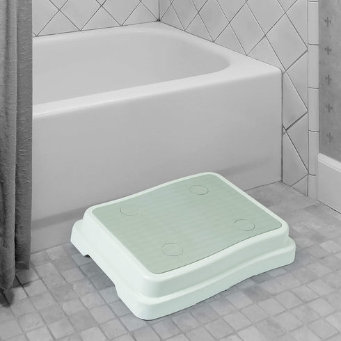 Safe Bath Step for Easy Tub Access - White
