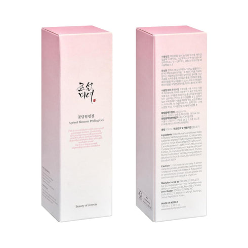 Beauty of Joseon Apricot Blossom Peeling Gel, Soft Exfoliating Face and Body Scrub for All Skin Types, 100ml