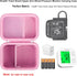 Pink Carrying Case for iHealth Track Smart Upper Arm Blood Pressure Monitor, Wireless Bluetooth Monitor Storage Holder