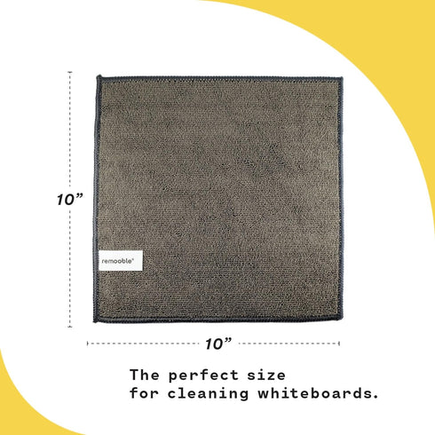 Microfiber Cleaning Cloth, Streak Free Whiteboard Rags, Dry Erase Towels, Pack of 12, Size 10 x 10 inch