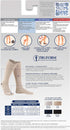 Truform Compression Socks, 15-20 mmHg, Ladies Gym Socks, Knee High, Black, Large