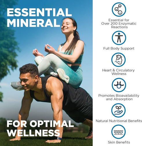 Nutrivein Premium Zinc Gluconate 100mg - 120 Capsules, Boosts Immune System & Promotes Healthy Skin