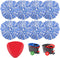 8 Pack RinseClean Spin Mop Replacement Head Refills with 1 Rotating Mop Base, Compatible with RinseClean 2 Tank System