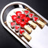 Valentine’s Day Hair Clips, Sparkly Rhinestone Enamel Cupid Heart Hairpins for Women Girls, 4 Pack