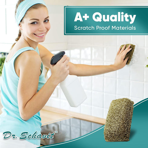 Perfect Scour 2 Pack Scrub Sponges for Kitchen, Non-Scratch Sponge with Heavy Duty Scouring Power for Cleaning