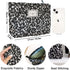 STARDW Floral Cosmetic Bags, Large Capacity Makeup Bag for Women and Girls, Canvas Makeup Organizer Pouch