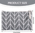 SUMAJU 8 Pcs Canvas Cosmetic Bag, Multi-function Travel Makeup Bag Cosmetic Pouch with Zipper Travel Toiletry Bag Small Makeup Pouch Christmas Gifts Stocking Stuffers for Women