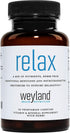 Relax Natural Sleep Aid - 30 Vegetarian Capsules with GABA, L-Theanine, Valerian Root, 5-HTP, Lemon Balm
