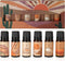 Folkulture Fragrance Oils for Diffuser - Set of 6 Essential Oils for Home - Gift Box