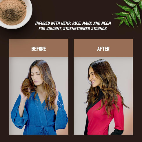 Hair Mist Revitalizing & Volumizing Detangling Spray, Maka for Hair Growth, Neem for Dryness