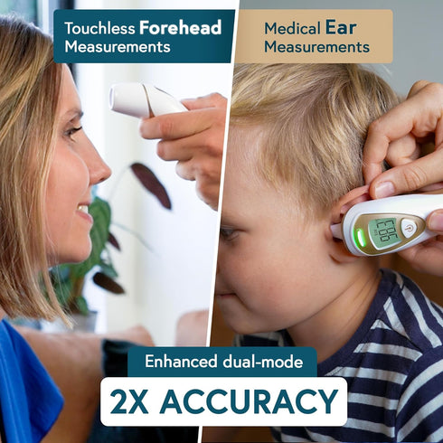 iProvn Pro Series | Ear Thermometer with Non-Touch Forehead Function | Superior Accuracy for Adults, Kids, Babies |