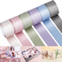 Whaline Morandi Satin Ribbon, 6 Rolls Pastel Silk, 1 Inch x 5 Yard for Wedding, Bridal, Baby Shower Decor