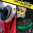 Household Cleaners - Drill Brush Soft White and Medium Green Combo Kit - Cleaning Supplies - Glass Cleaner - Scrub