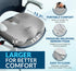 Tailbone ComfiLife Gel Enhanced Seat Cushion Office Chair Cushion Non-Slip Gel & Memory Foam Coccyx Cushion for Pain