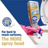 ONE96NINE 2 Daily Shower Spray Kit with Items, Hard Water Spray Foam Cleaner with Glass Stain Remover Scrub Brush. An