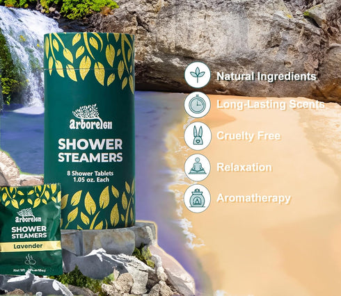 Shower Steamers Aromatherapy Eucalyptus, Relaxation Gifts for Women, Shower Steamer for Stress Relief and Self-Care