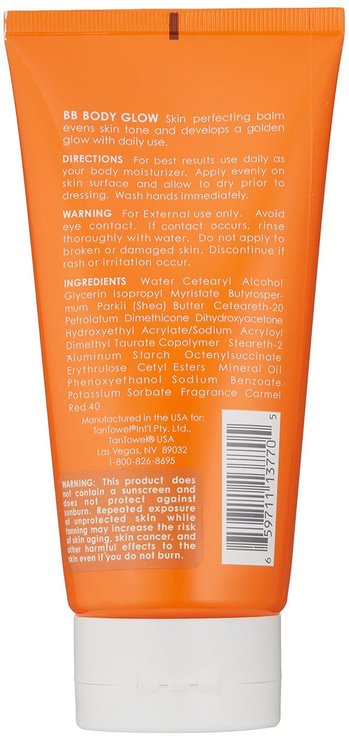 TanTowel Body Glow BB Cream, Gold, 5.7 Fl Oz (Single Pack)