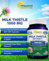 aSquared Nutrition 1000mg Milk Thistle Supplement - 200 Capsules, Max Strength 4X Concentrated Extract