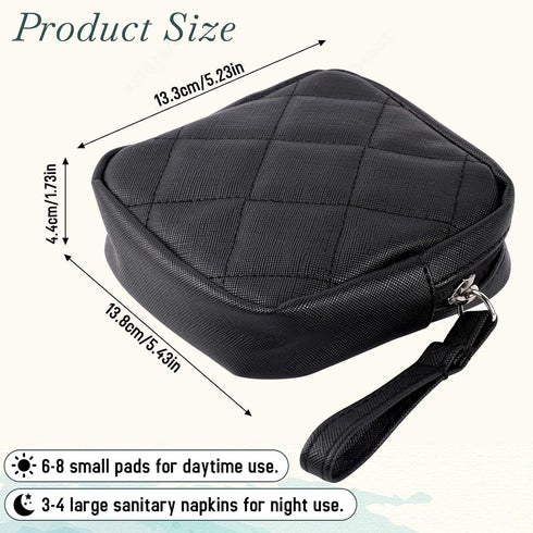 KALIONE Sanitary Napkin Storage Bag, Period Bag, Period Pouch, Feminine Menstrual Pad Tampon Organizer, Portable