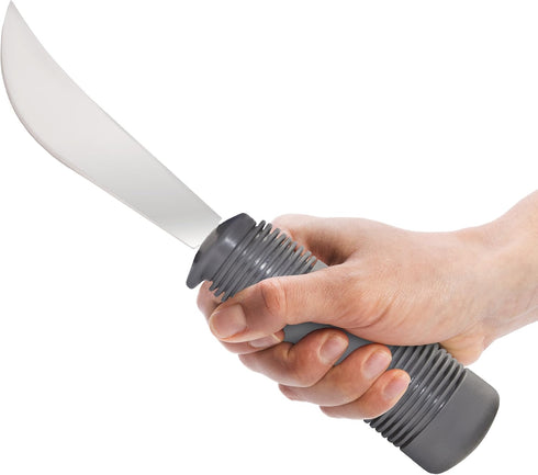 Rehabilitation Advantage Rocker Knife with Rubber Handle for Easy Cutting