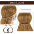 Hotop 15 Pieces Elastic Hook Hair Tie, Styling Ponytail Holder Hooks for Curly Long Hair (Brown)