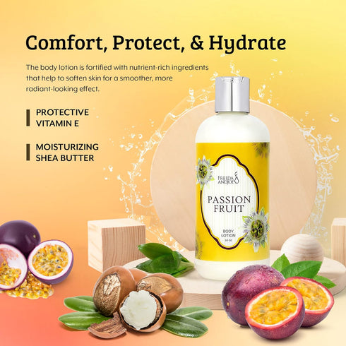 Scented Body Lotion for Women, Deep Moisturizing Hand Cream, Luxury Fragrance Gifts, 10oz (Passion Fruit)