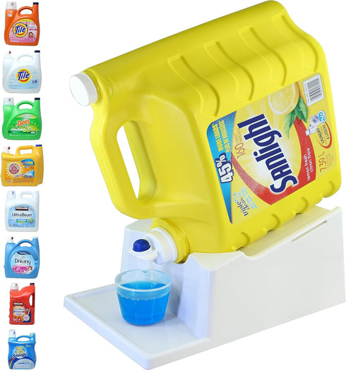 Skywin Convenient Laundry Detergent Holder and Drip Tray - Soap Cup Storage Tray (White, 1)
