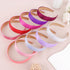 Wecoe 10pcs Satin Headbands, 1.3 Inch Wide Girls Red White Pink Purple Non Slip Fashion Hair Bands