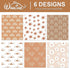 Whaline 12Pcs Modern Boho Wrapping Paper, 19.7 x 27.6 Inch Daisy Flower Rainbow Gift Wrap for DIY Crafts