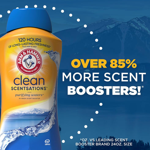 HAMMER 45 Oz ARM & Clean Scentsations In-Wash Scent Booster, Laundry Scent Booster Purifying Waters scent