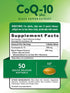 Nature's Truth CoQ10 200mg Softgels, 50 Count, Enhanced Absorption Supplement with Black Pepper Extract