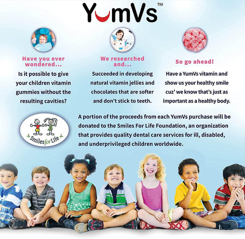 YumVs Multivitamin Gummies, Sugar Free Supplement for Women & Men, Natural Raspberry Flavor Chewables - 60 Count