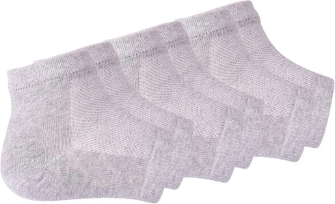 Vented Moisturizing Gel Heel Socks, 3 Pairs Toeless Spa Sock for Foot Care Treatment, Grey, Cracked Heels & Dry Feet
