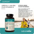 NatureWise Extra-Strength Omega 3 Fish Oil Supplement, 1000mg, 60 Softgels, 600 EPA & 400 DHA, Heart & Brain Health