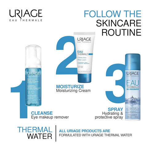 Uriage Gentle Micellar Makeup Remover & Foaming Cleanser, Soap-free Face Wash for Normal to Oily Skin, 5 fl.oz.