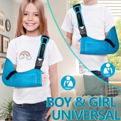 Arm Sling Shoulder Injury Brace for Kids, Medical Sling with Shoulder Pad for Rotator Cuff Injury Support