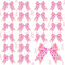 MTLEE 20 Pieces Pink Breast Cancer Awareness Cheer Hair Bows, 7.5 Inch Large Elastic Scrunchies