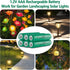 Ni-MH Rechargeable AAA Batteries, Triple A 600mAh High Capacity 1.2V Pre-Charged Battery for Solar Garden Landscaping Outdoor Solar Lights, 12pack
