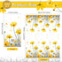 100 Pcs Floral Guest Napkins - 3 Ply Yellow Flower Paper Napkins, Decorative Disposable Hand Towels for Parties