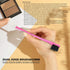 Soft 'N Style Double Sided Edge Control Hair Brush Comb Combo Pack, 6 Pieces, Pink and Black
