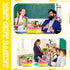 Moonld 5 Pcs Teacher Appreciation Gifts Pencil Empty Gift Basket with Handle Cardboard Gift Baskets Market Tray Pencil