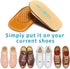 Heel Cushions for Pain Relief, Inserts for Shock Absorption, 1 Pair for Achilles Tendonitis and Bone Spur (Beige, Large)