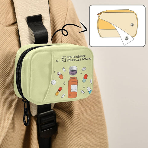 Naanle 7 Compact Weekly Pill Organizer Bag - Day Case