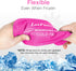 LotFancy Face Ice Pack Wrap with 4 Reusable Hot Cold Therapy Gel Packs for TMJ, Wisdom Teeth Pain Relief (Pink)