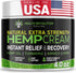 Hemp Cream Maximum Strength - Soothes Muscles, Joints, Feet, Nerve, Back, Knee, Hip with Arnica, MSM, Emu, Turmeric