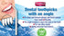 Oral Care Dental Teeth Pick, Plastic Teeth Floss Toothpick with Angle, 360 Count (Pack of 2)