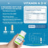 Power By Naturals ADK Vitamin Supplement - 60 Capsules for Bone, Heart & Immune Health
