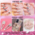 Makartt Dark Purple Rhinestone Nail Charms, Flatback Round Amethyst Crystal Glass Jewels for DIY Nail Art Supplies