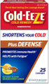 Cold-Eeze Plus Defense Natural Manuka Honey Lemon Zinc Lozenges, 25 Ct. Homeopathic Remedy